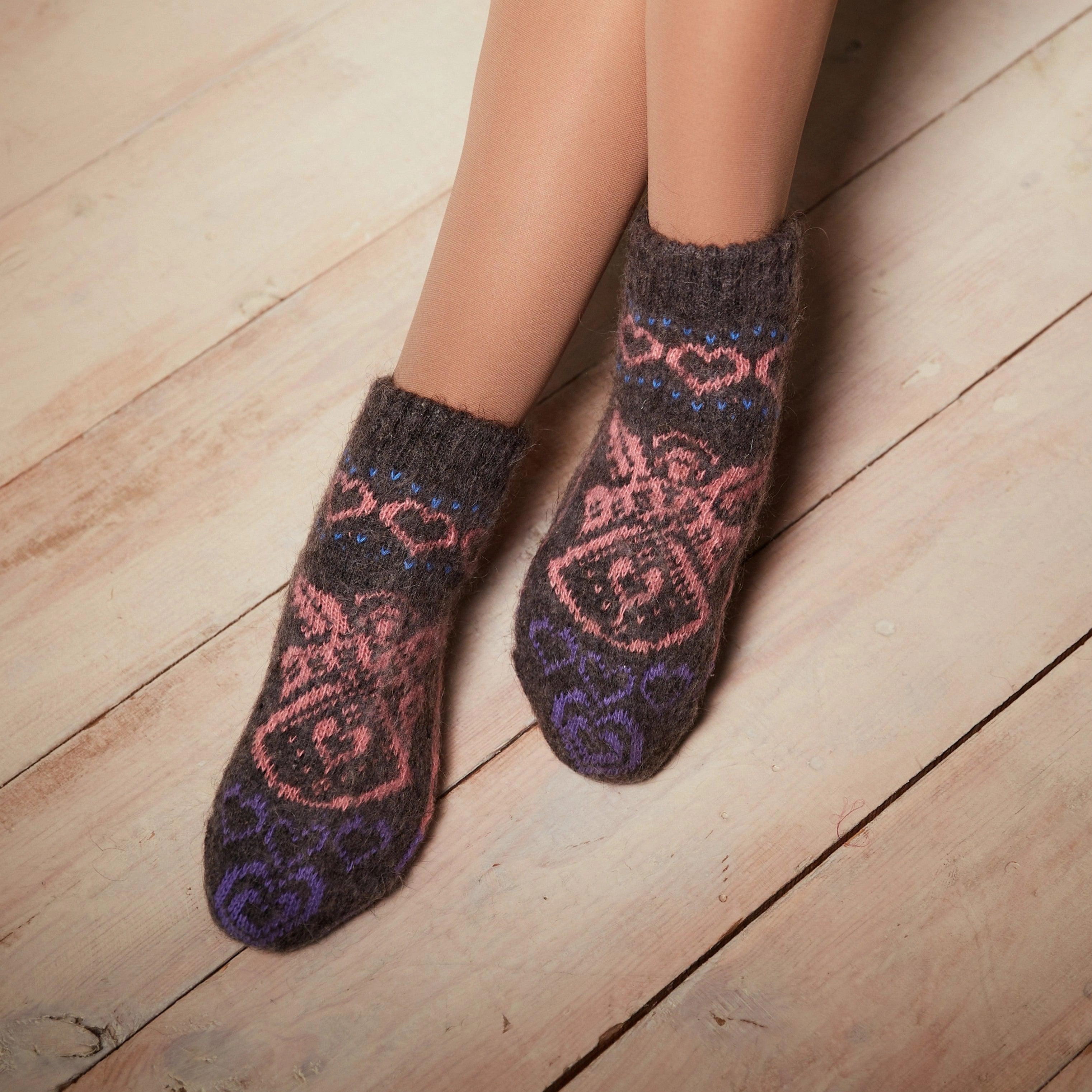 Cozy Angel Love Goat Wool Socks for Women